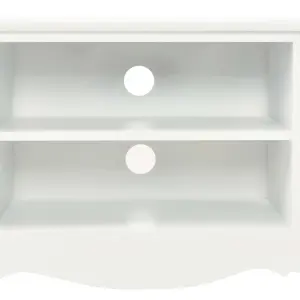 Berkfield TV Cabinet White 120x30x40 cm Wood