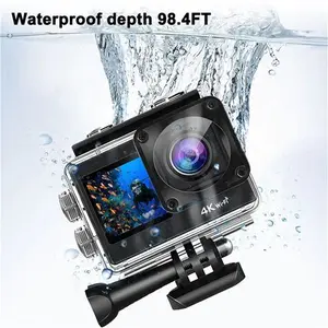 Dual Screen 4K Sport Camera 170° Action Camera Ultra HD 30MP Wifi Waterproof UK