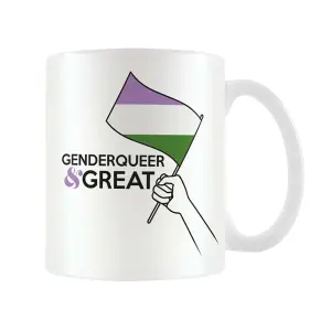 Pyramid International Genderqueer Mug White/Black/Purple (One Size)