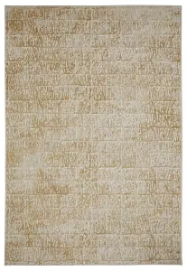 Melrose Manhattan Beige/Brown Low Pile Small Area Rug 080/150cm