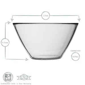 Bormioli Rocco - Basic Glass Kitchen Mixing Bowl - 435ml