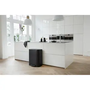 Brabantia Bo 60 Litre Pedal Bin Matt Black