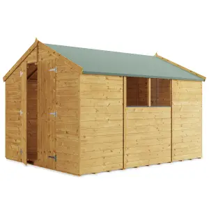 BillyOh Keeper Overlap Apex Wooden Shed - 10x8 - Windowed