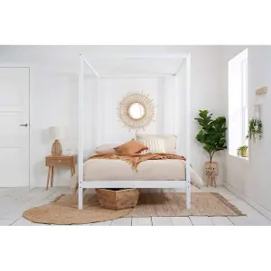 Birlea Mercia Four Poster King Bed White