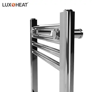 Towel Radiator Rail 1200 x 500 for Central Heating with Chrome Finish