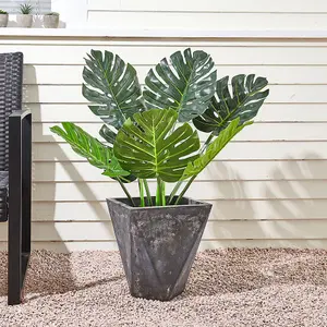 Artificial Monstera Tree House Plant Indoor Plant in Black Pot 65 cm