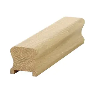 Oak Handrail THR 1.2m - 32mm Groove For Spindles UK Manufactured Traditional Products Ltd