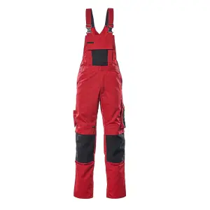 Mascot Unique Augsburg Bib & Brace - Red/Black   (36.5) (Leg Length - Regular)