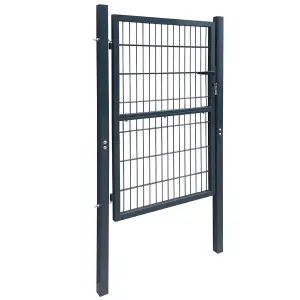 Berkfield 2D Fence Gate (Single) Anthracite Grey 106 x 230 cm