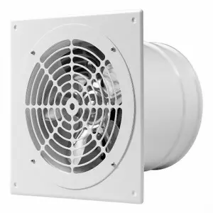 Metal Extractor Fan 200mm / 340m3/h Low Pressure Ventilator