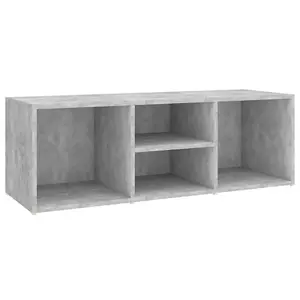 Berkfield Shoe Storage Bench Concrete Grey 105x35x35 cm Engineered Wood