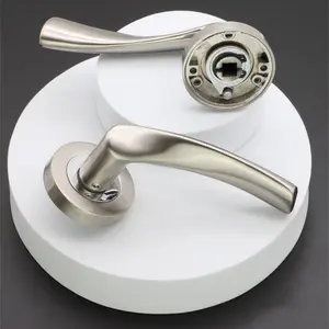 Mercury Lever Door Handle Satin Chrome/Polished Chrome