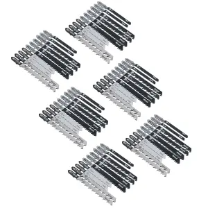 60pc T Shank Fitting Jigsaw Cutting Blades Set For Plastic Wood Metal HCS Blade