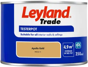 Leyland Trade Vinyl Matt Walls & Ceilings Emulsion Paint Apollo Gold (PPG16-11) 350ml Tester