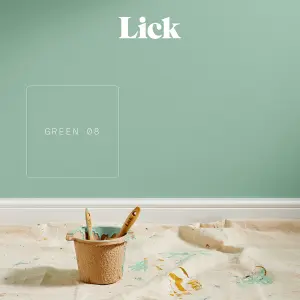 Lick Green 08 Matt Emulsion paint, 2.5L