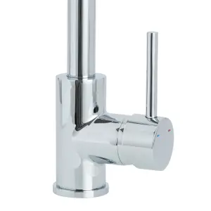 Cooke & Lewis Katiki Chrome effect Kitchen Pin side lever Tap