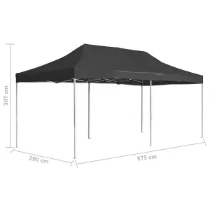 Berkfield Professional Folding Party Tent Aluminium 6x3 m Anthracite