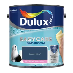 Dulux Easycare Bathroom Sapphire Salute Soft sheen Wall paint, 2.5L