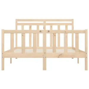 Berkfield Bed Frame Solid Wood Pine 120x200 cm