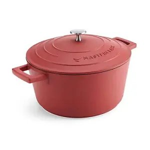 MasterClass Cast Aluminium 4L Casserole Dish Red