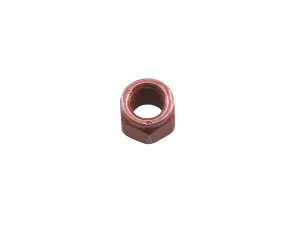 Connect 30736 Copper Flashed Nut Slotted Lock M8 x 1.25 x 12mm Hex 5pc