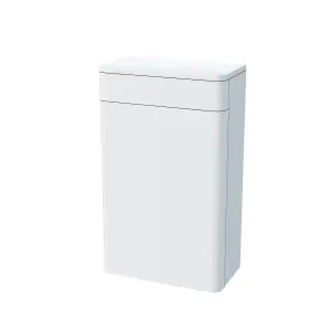 Modern 500mm Back To Wall WC Toilet Unit Gloss White Space Saving