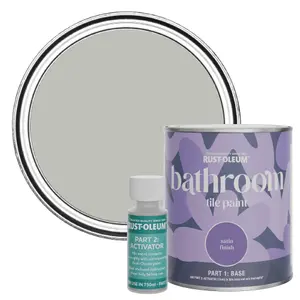 Rust-Oleum Flint Satin Bathroom Tile Paint 750ml