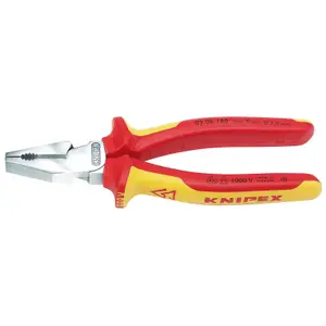 KNIPEX 02 06 180 SB VDE High Leverage Combination Pliers insulated with multi-component grips, 180mm 49168