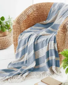 Recycled Plastic Throw / Blanket Diamond Pattern