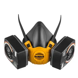 Dewalt A2P3 Half Mask Respirator Face Mask Medium with Extra A2P3 Filters