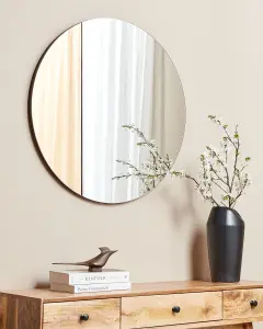 Beliani Retro Wall Mirror CHARRON Rose Gold