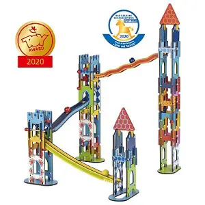 Goki Wooden Ball Track Marble Run Construction Set