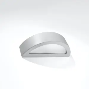 Atena Ceramic & Glass Grey 1 Light Classic Wall Light