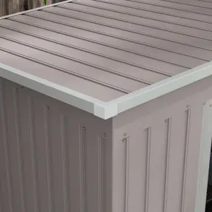 Outsunny 7 x 4ft Metal Garden Storage Shed w/ Double Door & Ventilation Grey