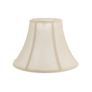 Traditional Empire Shaped Small 8 Lamp Shade in Silky Cream Cotton Fabric