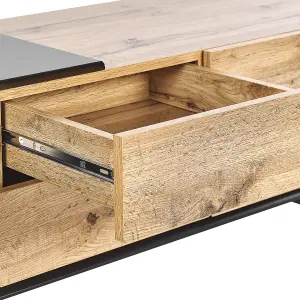 Beliani Modern TV Stand Light Wood FIORA