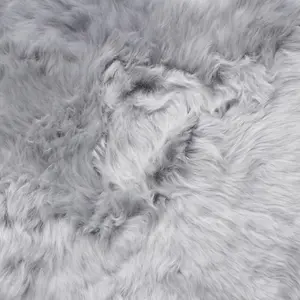 Uk Homeliving Steel 6 Piece Longwool Genuine Sheepskin Rug