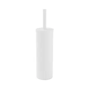 Glomma White Polypropylene Toilet brush & holder