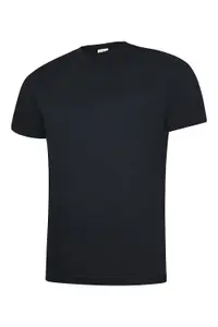 Uneek - Unisex Ultra Cool T Shirt - 100% Polyester Textured Breathable Fabric with Wic - Black - Size XL