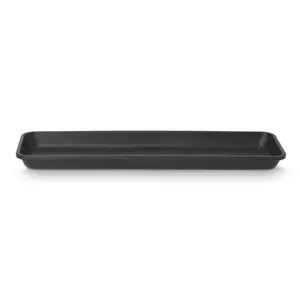 Verve Florus Black 60cm bell trough Saucer