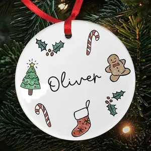 Personalised Any Name Christmas Sketch Bauble