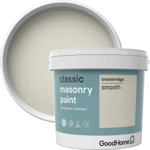 GoodHome Classic Breckenridge Smooth Matt Masonry paint, 5L