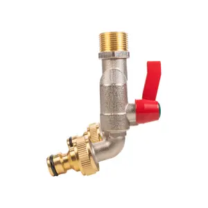 outdoor garden metal tap splitter/manifold,universal hose connectors,1/2" bsp inlet thread(21mm across)