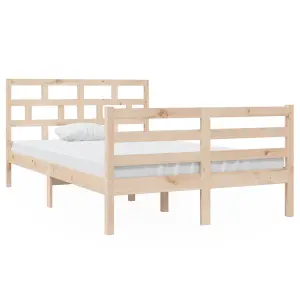 Berkfield Bed Frame Solid Wood Pine 120x200 cm