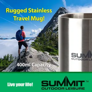 Stainless Steel Mug 450ml Travel Commuting Flask