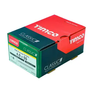 TIMCO Classic Multi-Purpose Countersunk Gold Woodscrews - 4.0 x 55 (200pcs)