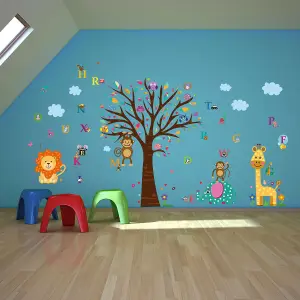 Walplus Combo Kids Happy London Zoo Wall Sticker PVC