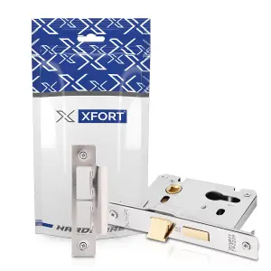 XFORT Polished Chrome Euro Profile Sashlock 65mm