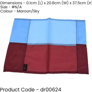 Single All Weather Football Corner Flag - MAROON & BLUE - Outdoor Polyester