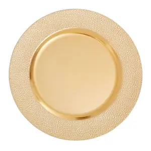 Maison by Premier Dia Gold Finish Pebble Effect Charger Plate